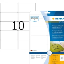 Herma etikett film 96x50,8 transp glossy (250)