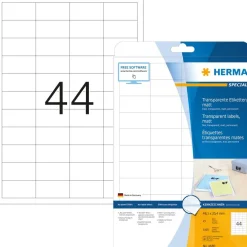 Herma etikett film 48,3x25,4 transp matt (1100)