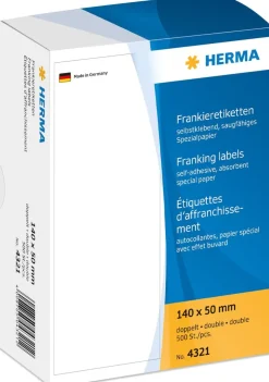 Herma etikett frankering dubbel 140x50 (500)