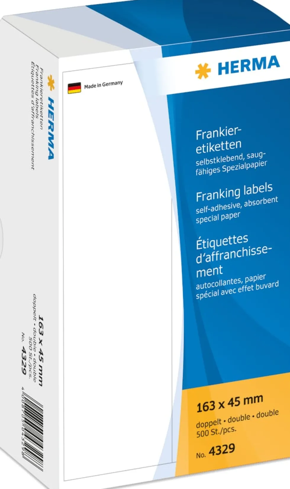 Herma etikett frankering dubbel 163x45 (500)
