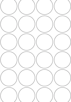 Herma etikett manuelll KP ø25 vit (768)