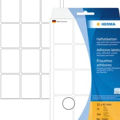 Herma etikett manuelll KP 32x41 vit (384)