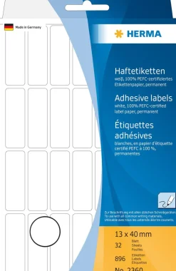 Herma etikett manuelll KP 13x40 vit (896)