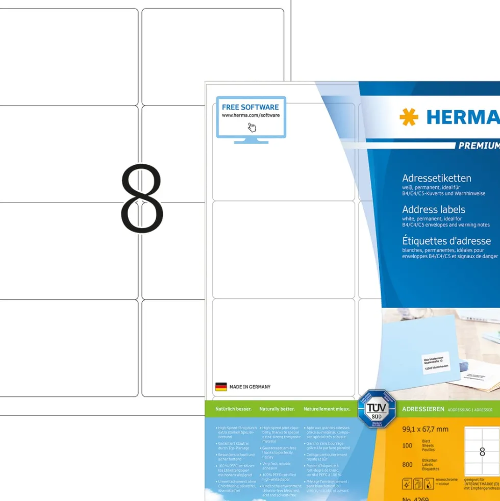 Herma etikett Premium 99,1x67,7 (800)