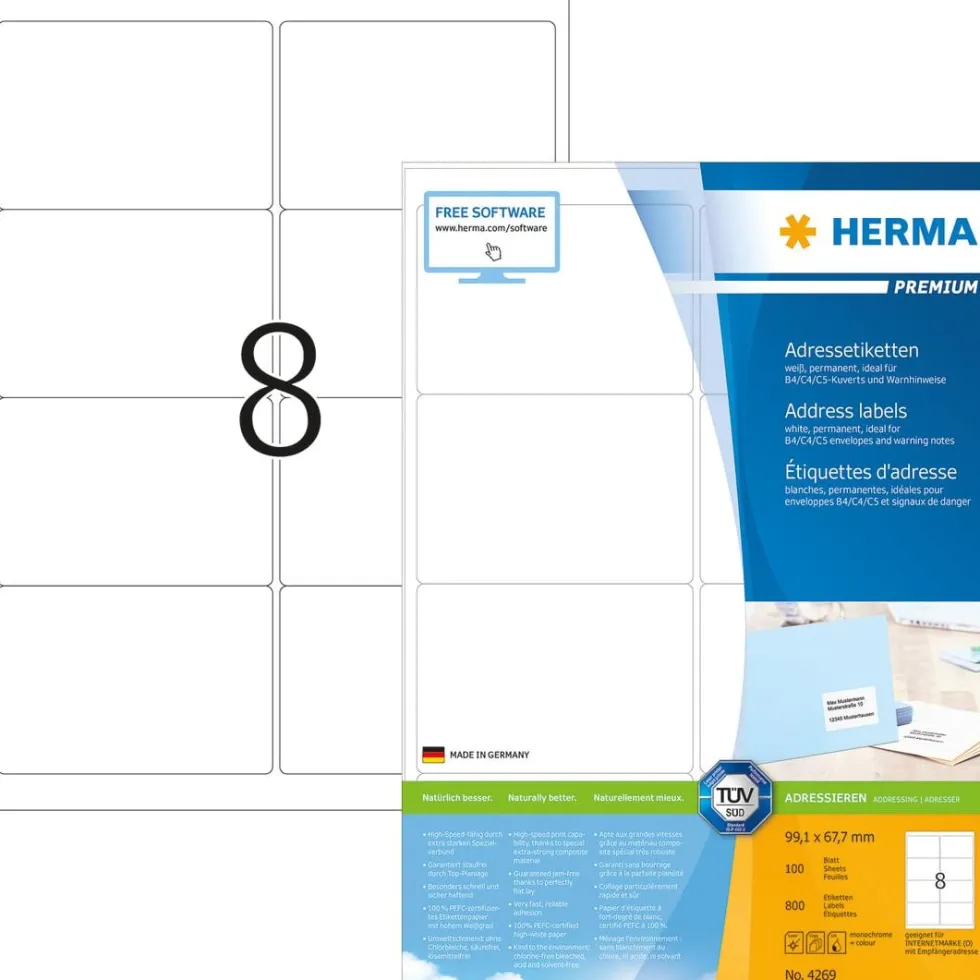 Herma etikett Premium 99,1x67,7 (800)