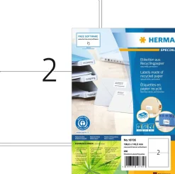 Herma etikett recycled 199,6x143,5 vit (160)
