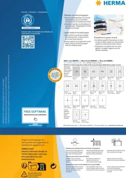 Herma etikett recycled 210x297 vit (80)