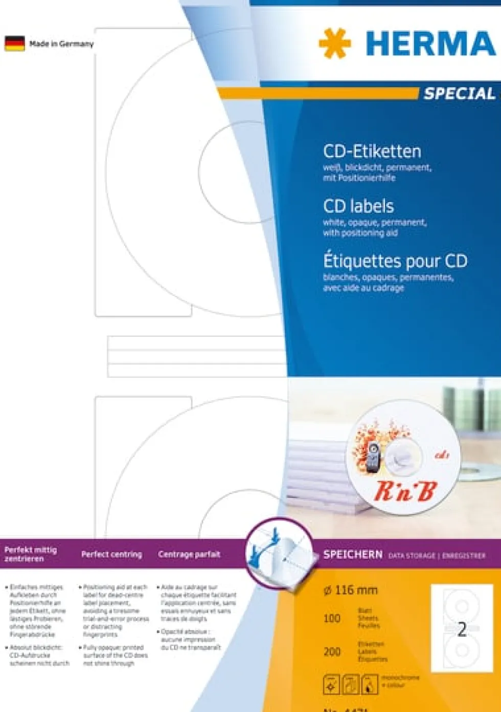 Herma etikett Special CD ø116 (200)