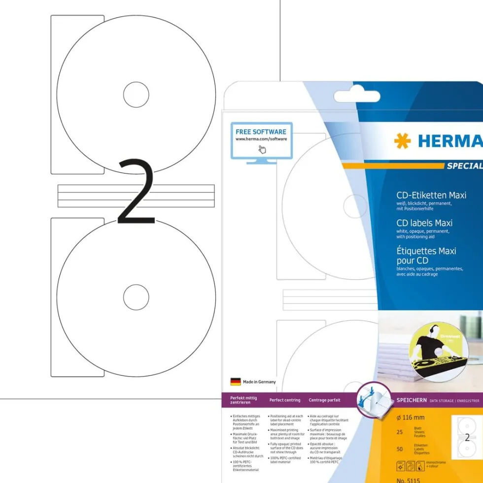 Herma etikett Special CD maxi ø116 (50)