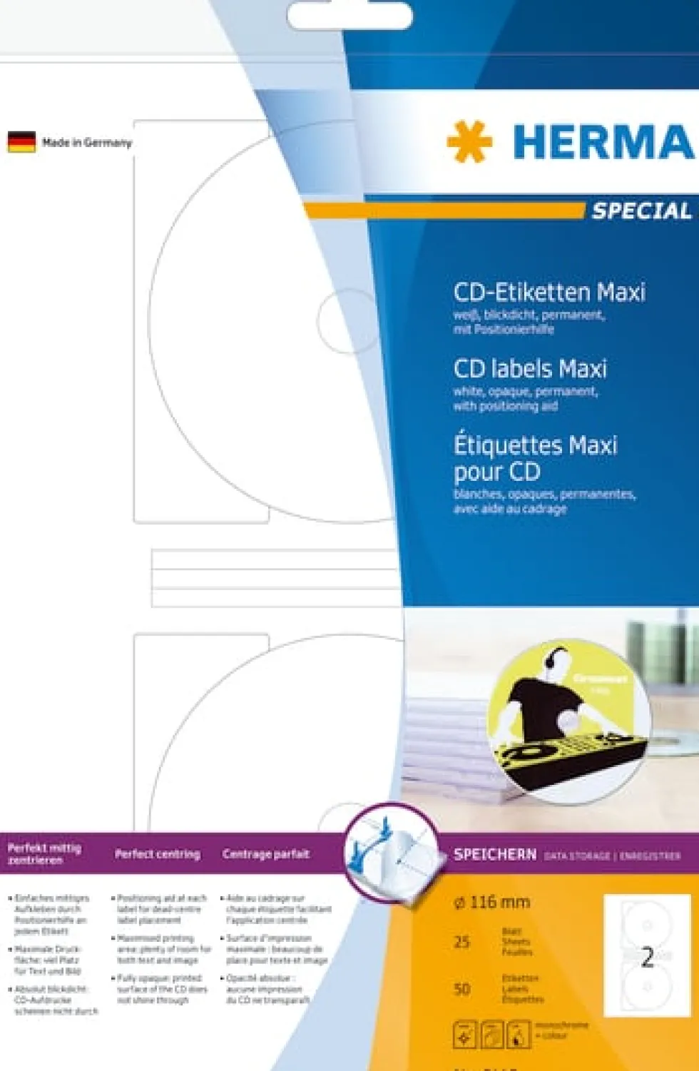 Herma etikett Special CD maxi ø116 (50)