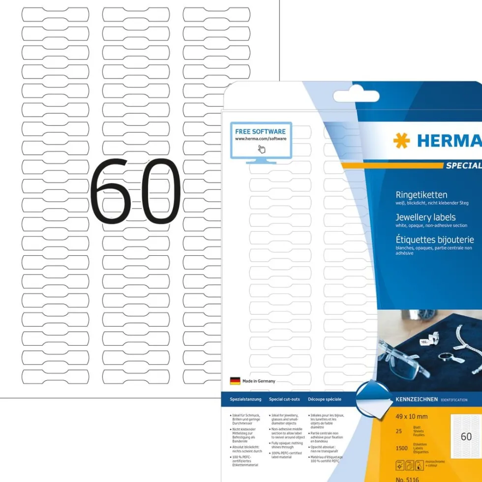 Herma etikett Special juvelerare 49x10 (1500)