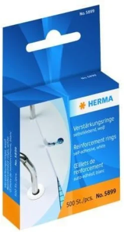 Herma hålförstärkare film ø12 vit (500)