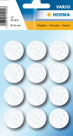 Herma Home filtfötter ø22 vit (12)