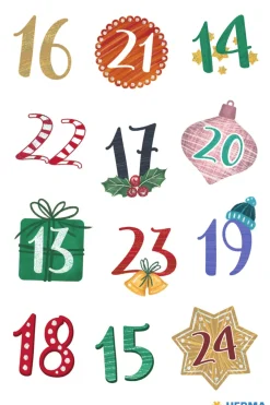 Herma stickers Christmas 1-24 (2)