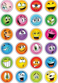 Herma stickers Decor ansikter glitter (2)