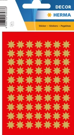 Herma stickers Decor stjärna ø10 guld (3)