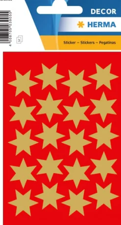 Herma stickers Decor stjärna ø21 guld (3)