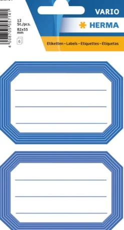 Herma stickers Vario skolbok blå ram (6)