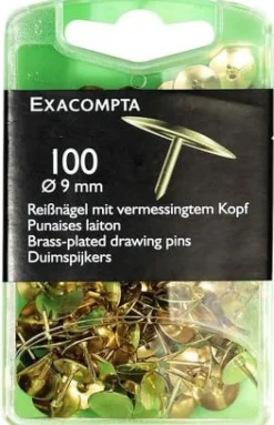 Häftstift EXACOMPTA mässing 100/fp