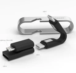 High Six - The 6-In-1 Charging Cable, Black/Silver