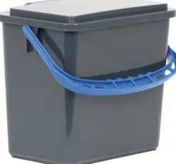 Hink Grå, blått handtag 6l