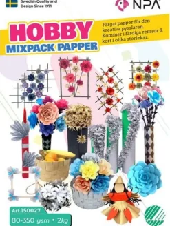 Hobby papper mix 80-350gr 2kg