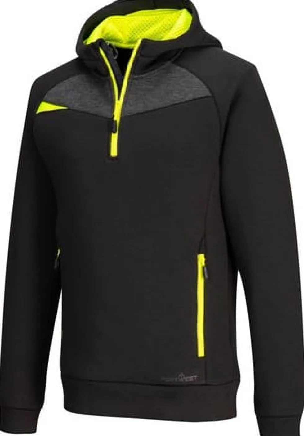 Hoodie halfzip PW DX467 svart S