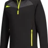 Hoodie halfzip PW DX467 svart 2XL