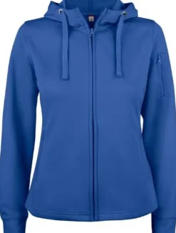 Hoodie zip funktion 021015 dam rblå XS