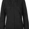 Hoodie zip NEUTRAL O83301 dam svart XS