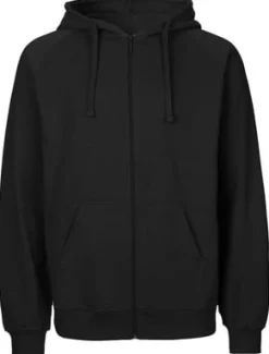 Hoodie zip NEUTRAL O63301 herr svart S