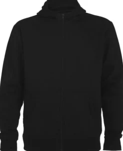 Hoodie zip ROLY Montblanc uni svart XL