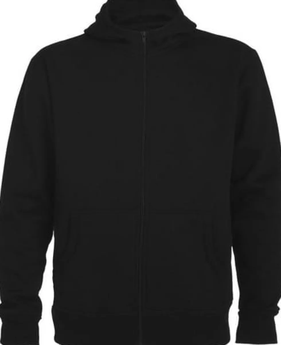 Hoodie zip ROLY Montblanc uni svart 3XL