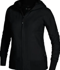 Hoodie zip TEXSTAR WC03 dam svart S