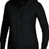 Hoodie zip TEXSTAR WC03 dam svart L