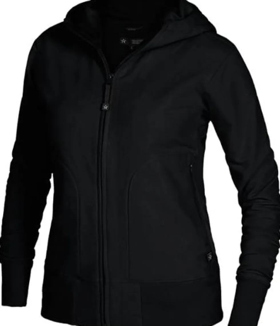 Hoodie zip TEXSTAR WC03 dam svart L