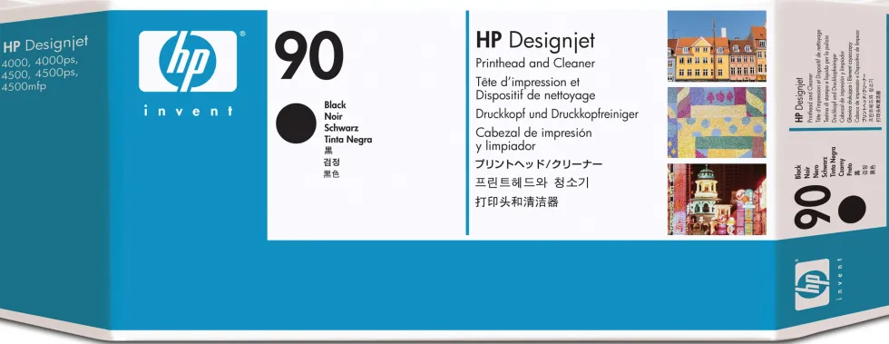 HP 90 black printhead & cleaner