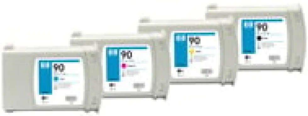 HP 90 cyan printhead & cleaner