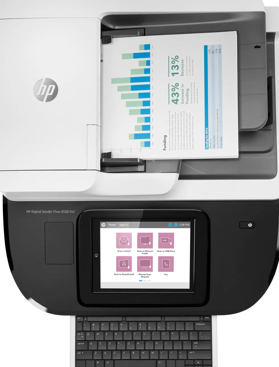 HP Digital Sender Flow 8500 Fn2 Scanner