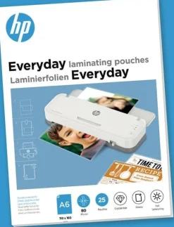 HP Laminat lågvärme A6, 80 mic. (25)