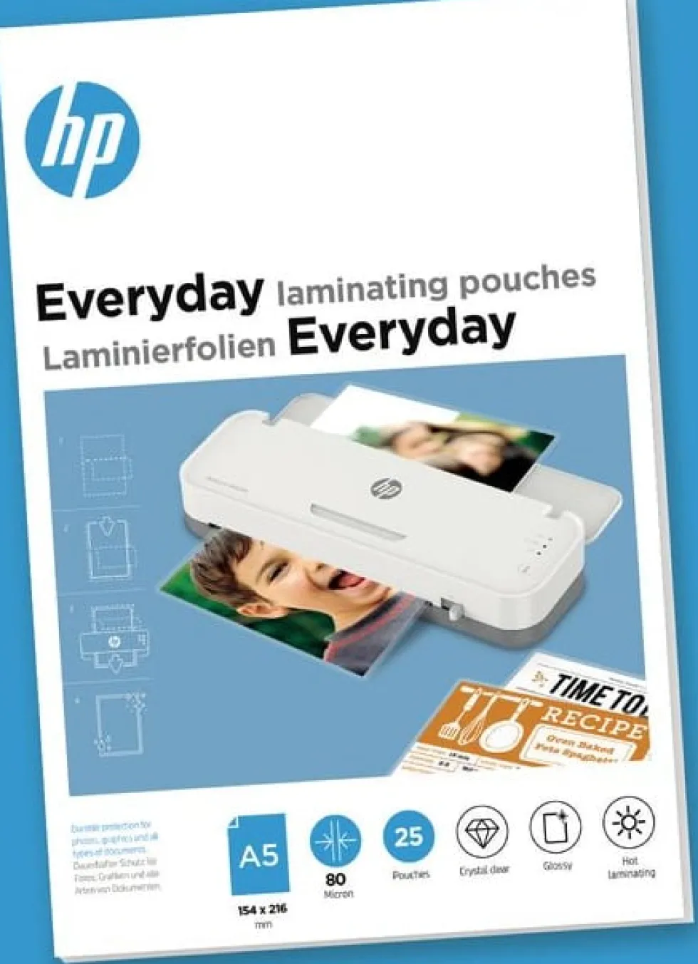 HP Laminat lågvärme A5, 80 mic. (25)