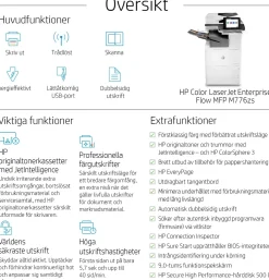 HP LaserJet Color A3 Flow MFP M776zs printer