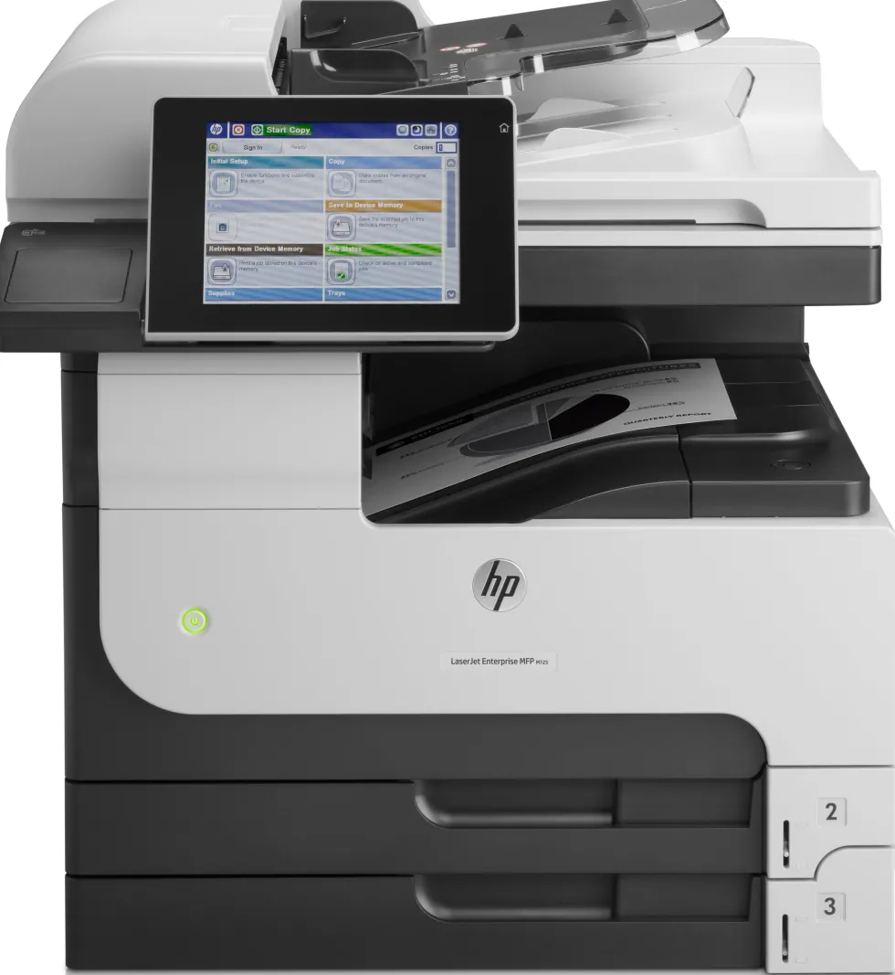 HP LaserJet Enterprise MFP M725dn printer