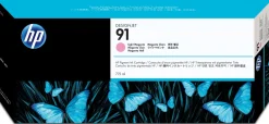HP 91 light magenta ink, 775ml