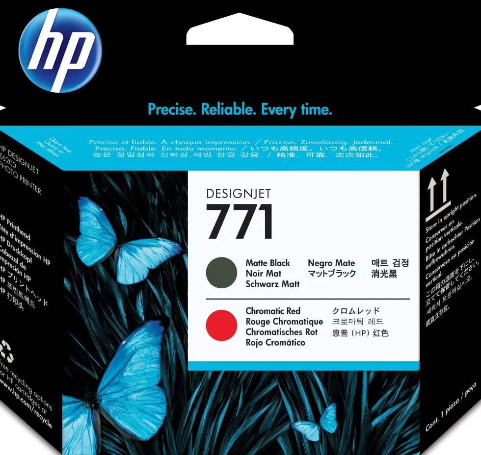 HP 771 Matte black/chromatic red printhead