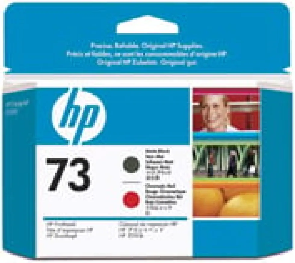 HP 73 matte black/chromatic red printhead