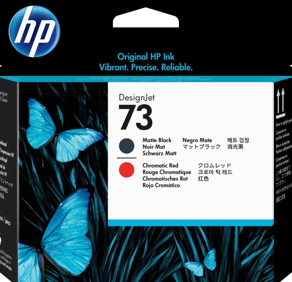 HP 73 matte black/chromatic red printhead