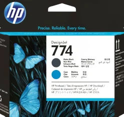 HP 774 Matte Black/Cyan Printhead