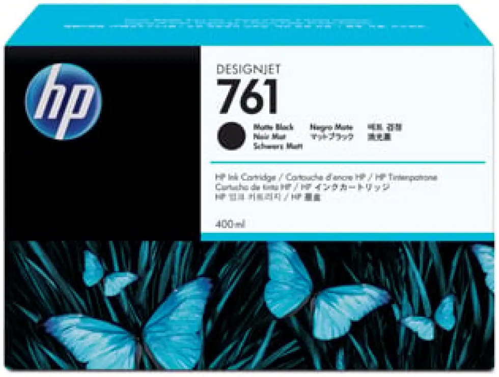 HP 761 matte black ink cartridge, 400ml