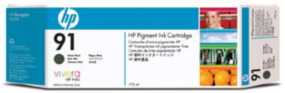 HP 91 matte black ink, 775ml